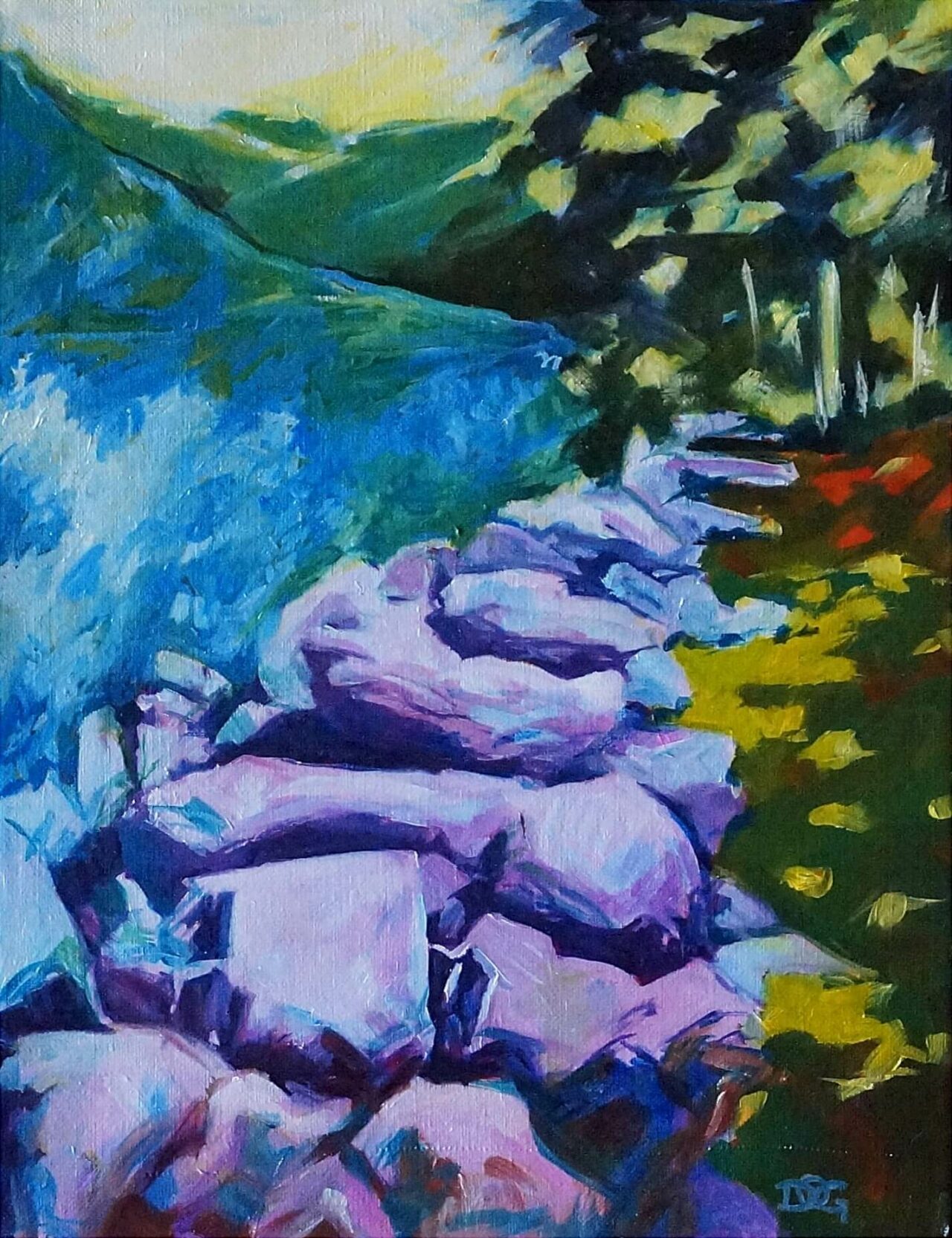 Huile sur toile - 35cm x 27cm